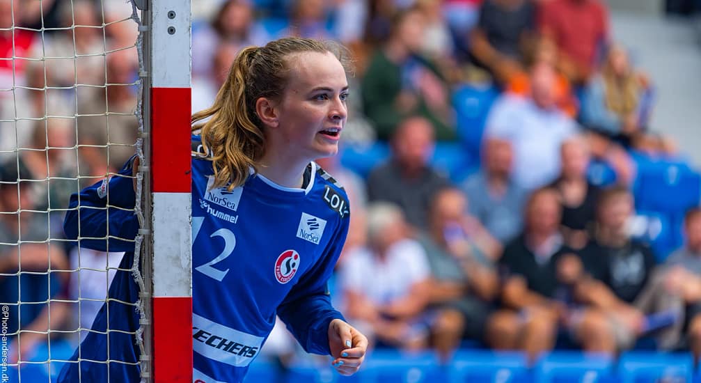 En koncentreret Anna Kristensen i aktion for Team Esbjerg i Blue Water Dokken