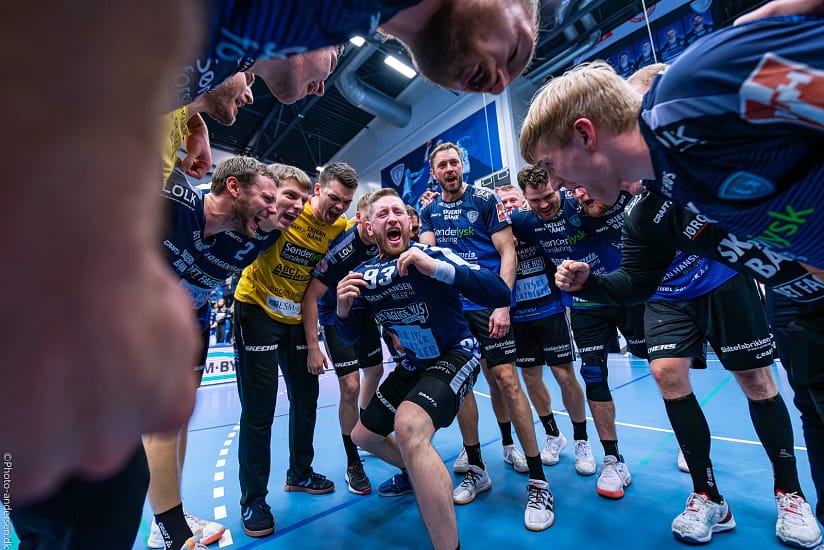Kæmpe jubelbrøl og sejrdans fra Ribe-Esbjerg herrerne